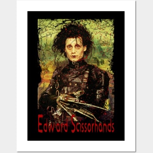 Edward Scissorhands Cutting Threads Of Compassion Posters and Art